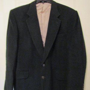 Stafford 46 Regular Mens Sport Coat Blazer Camel Hair Black